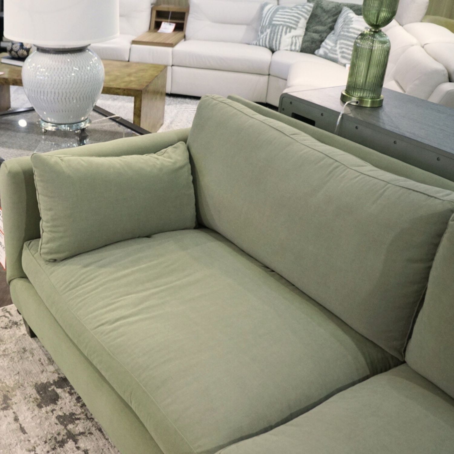 Stylish green furniture for a spring home refresh at B.F. Myers.